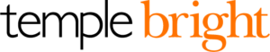 Temple Bright Black Orange Logo Transparent